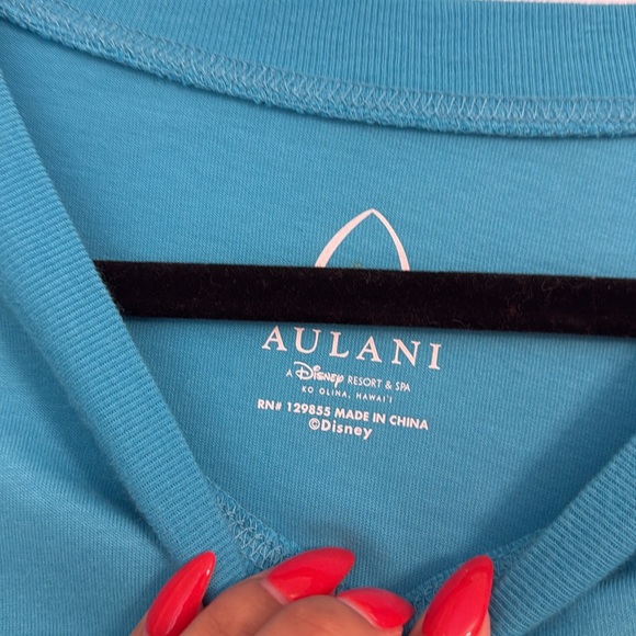 Disney Aulani Exclusive Aloha Life Minnie Mouse Sequin Long Sleeve Cropped Tee - Picture 4 of 5